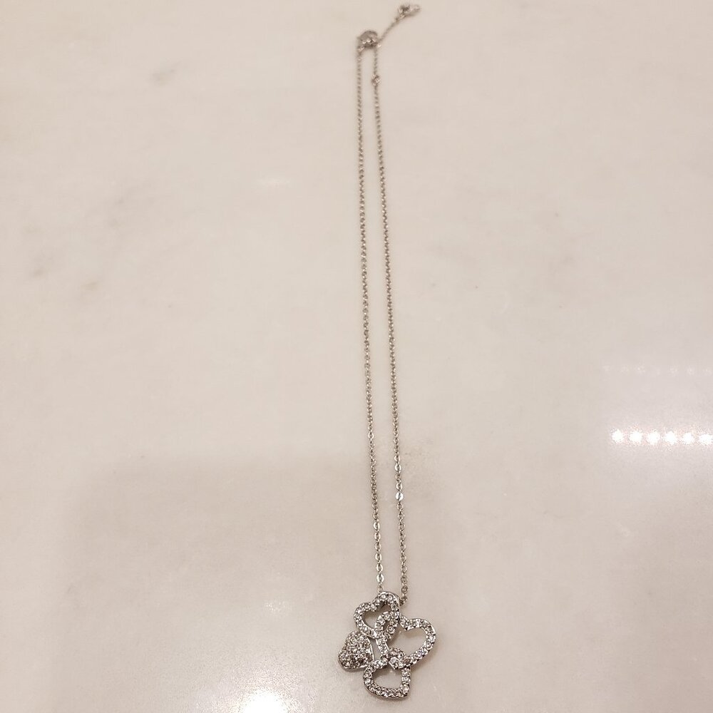 Swarovski Four Heart Pendant Necklace